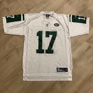 NFL Reebok NY New York Jets Braylon Edwards # 17 Football Jersey Men's M White